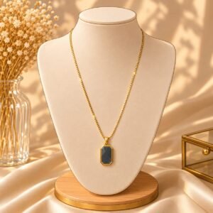 Midnight Elegance Necklace – Elegant Black Statement Necklace for Women