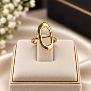 Golden Infinity Ring – Elegant Infinity Symbol Band Ring for Women