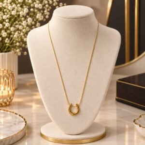 Golden U Charm – Elegant Gold U Letter Pendant Charm for Women