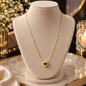 Amore Heart Necklace – Elegant Heart Pendant Necklace for Women