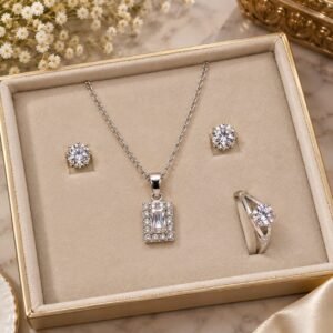 Royal Crystal Elegance Set – Elegant Sparkling Crystal Jewelry Set for Women